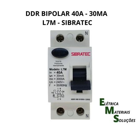 Interruptor Diferencial Bipolar 40A 30mA